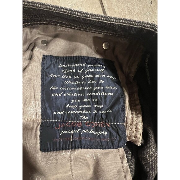 Jacob Cohen Jeans Mens 32x27 Brown Stretch Made in Italy Handmade J688 COMF - Picture 6 of 12